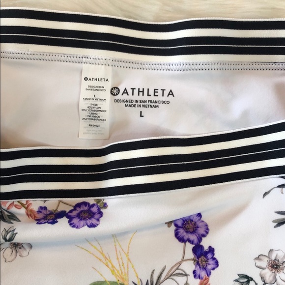 Athleta Gold Coast Floral Banded Bikini Bottom L - Picture 6 of 8